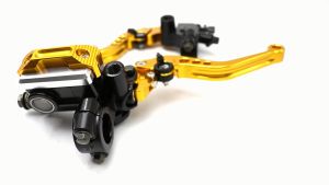 Universal Motorcycle Adjuster Hydraulic Brake Master Cylinder Brake Clutch Levers Foldable For Honda Yamaha Kawasaki Suzuki Rider 150 cb400