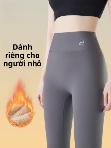 MiiOW | Quần yoga dày lót lông cừu màu xám dài đến mắt cá chân dành cho nữ MiiOW Cat Person Quần Shark mùa đông ấm áp