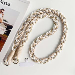 ใหม่โทรศัพท์ Lanyard ที่ถอดออกได้สร้อยคอ Lanyard สําหรับกระเป๋ากล้อง Crossbody โทรศัพท์มือถือสายรัดคอคลิปเชือก