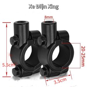 Cặp Chân Gương 8mm lắp Gương chiếu hậu xe đạp điệnkính hậu xe điện phụ tùng phụ kiện xe