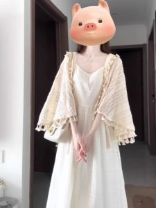 Áo Len Cardigan Hở Cổ Chữ V Ren Chống Nắng Nhẹ Ngọt Ngào Mùa Hè Áo Khoác Ngoài Mỏng Không Tay Dài Vừa Phải Áo Sơ Mi Điều Hòa