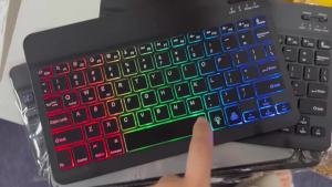 For iPad Xiaomi Keyboard With Mouse Backlight Keyboard for Android iOS Windows Samsung Phone Tablet Bluetooth Wireless Keyboard