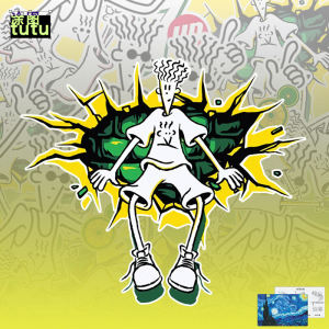 Fido Dido Waterproof Creative Car Stickers Bumper Stickers Paper Bumper Stickers Decorative Stickers for Electric Car Motorcycle Reflective Sticker