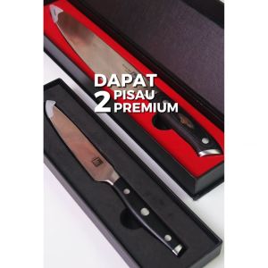 Paket Bundle Pisau Dapur Super Tajam & Utility Knife Serbaguna - Joil