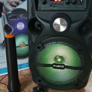 SPEAKER BLUETOOTH WIRELESS FLECO 85 INCH F-8955C/D F-8606G/H BONUS MIC WIRELESS SUPER BASS