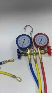 R22 R134a R404A R410A Manifold Gauge Set With Hoses HVAC Aircon Refrigerant Charging Tool For Air Conditioning Refrigeration Service