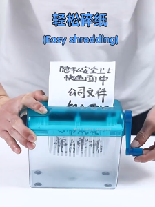 Mesin Pemotong Kertas A6 Paper Cutter Manual Operator Hand Shredder Documents Lightweight Home Office 碎纸机