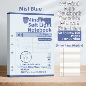 Snowlover | Aesthetic Detachable Flat-laying Binder A4 For Mind Mapping Study Highschool Students And Postgraduate Entrance Examination Prep