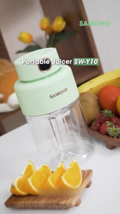 SAMONO High-Power Portable Juicer Blender 800ml with 8 Stainless Steel Blades and Wireless Mixer for Fruit Shakes SW-Y10
