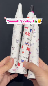 Kansa Grip Badminton Motif 3PCS non slip Handle Wrap Grip Tennis Pickleball Cute Sweat-Absorbent Design Girls Love