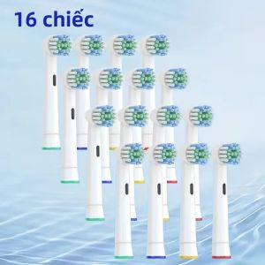 4/8/16/20/40 Chiếc Đầu Bàn Chải Đánh Răng Thay Thế Tương Thích Oral-B Bàn Chải Đánh Răng Điện Bằng Nhựa Dành Cho Người Lớn Dùng Cho Mục Đích Chuyên Nghiệp