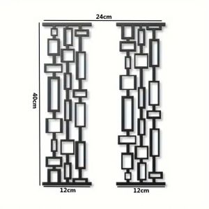CIFbuy | CIFBUY Iron Wall Art Abstract Geometric Metal Sign Shadow Decor For Indoor Outdoor Living Room Elegant Home Decoration Wall Acce