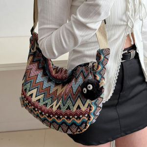 กระเป๋าผ้าไนลอนสำหรับผู้หญิง กระเป๋าสะพายข้างแบบลำลอง กระเป๋าสะพายข้างสำหรับเดินทาง กระเป๋าผ้าใบขนาดกลางสำหรับใส่ของประจำวัน