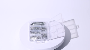 280PCS Hardware Iron Nails Assortment Kit Hanging Nail Flat Small Round Head 5 Size Paku Screw Bit Hammer Nail Tools