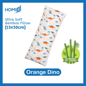 HOMIE【Ultra Soft Organic Bamboo Pillow】🏅 13x30cm   [ Breathable Hypoallergenic & Skin-Friendly ]
