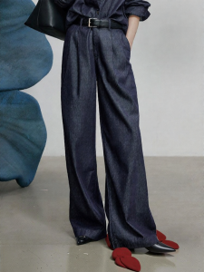 Toyouth | Quần Jeans Chân Rộng Dáng Suông Vinegar Acetate Souffle