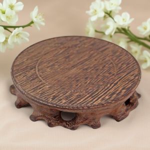 Đế Cốc Bằng Gỗ Cánh Gà Tròn Bằng Gỗ Nguyên Khối Đĩa Đựng Trà Bằng Gốm Sứ Màu Tím Đế Cốc Cách Nhiệt Bằng Đá Quý Trang Trí Nhà Cửa Trung Quốc Cổ Điển