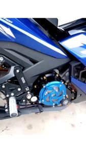 Y15ZR V1 V2 / FZ150 V3 SUM RACING TRANSPARENT CLUTCH COVER CASE CNC ALLOY YAMAHA Y15 FZ ENGINE GOLD CASING