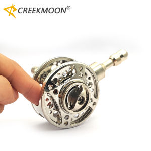 Full Metal Hollow Wheel with Unloading Force Knob Inside Diameter 11-21mm Fish Line Reel Metal Fishing Accessory for Rod Pesca