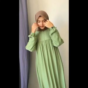 IZMA MAXI GAMIS TERLARIS BAHAN RAYON TWILL AIMA DRESS