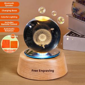 LAIZIXINGXINGDELIPIN | Bluetooth Musical Gift Crystal Ball