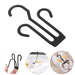 2Pcs New Plastic Double Hook Drying Shoe Rack Multi-purpose Household Bedroom Scarf Bag Storage Hook