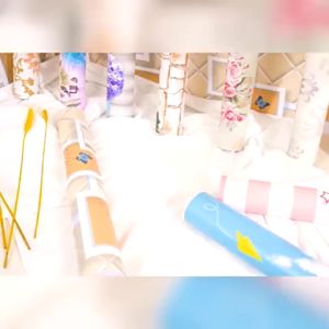 Wallpaper Dinding Motif Polkadot Biru Ukuran Panjang 8Meter x Lebar 45CM