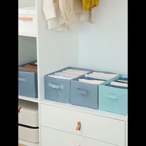 Hộp vải chia đựng quần jean áo sơ mi thun cộc tay mùa hè đa năng khay túi vải cao cấp sắp xếp gọn gàng tủ đồ - Aeneas Shop