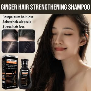Ginger Hair Strengthening Shampoo Natural Ginger Extract Hair Growth Anti-Hair Loss Shampoo Hair Fall Control Fast Regrowth Hair Treatment