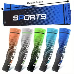 INEOO Sunscreen Ice Silk Sleeve UV Sun Protection Cooling Anti-Slip Arm Sleeves Men Women Outdoor Sport Cycling