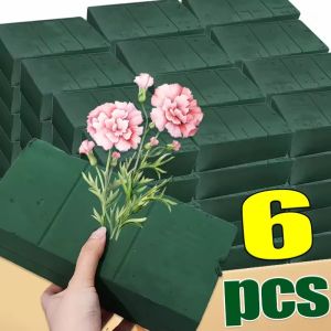 Polocat 6/3pcs Square Absorbent Floral Foam Block Florist Floral Foam Brick Artificial Flower Dry Wet Flower Mud Garden Absorb Water Foam Block