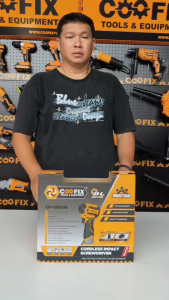 COOFIX ไขควง ไขควงไร้สาย ไขควงแบตเตอรี่ รุ่น CF-CIS005 รุ่นไร้แปรงถ่าน แบตเตอรี่ 16.8V 2Ah น้ำหนักเบา