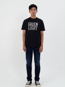 Greenlight Kaos Pria Lengan Pendek Regular Fit Katun Logo Script Gyan OL-CG091224