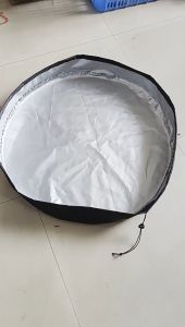 55 Gallon Drum Basin Cover 65x10cm Waterproof Drum Top Cover Oxford Cloth Sunproof Rain Barrel Cover
