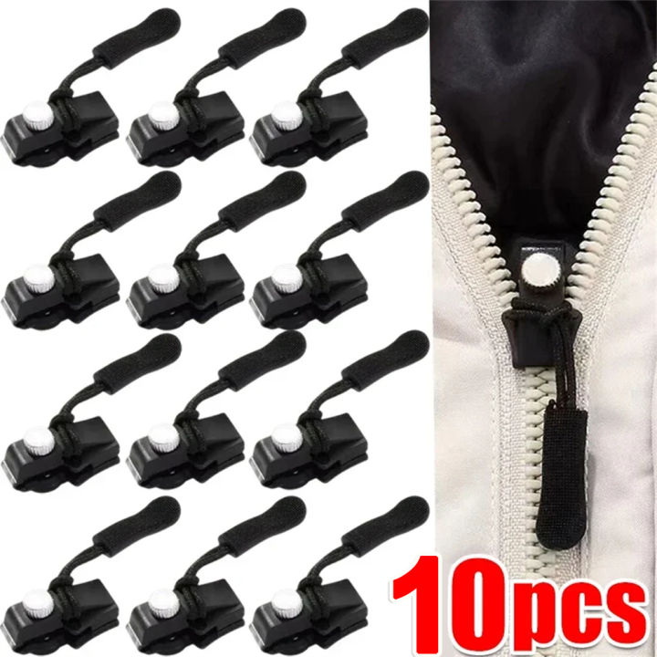 10PCS Universal Zipper Repair Kit Quick Detachable Zipper Head