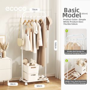 ecoco | Moveable Standing Coat Rack For Home