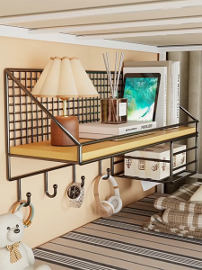 SG  Store[Local seller   fast delivery SG ]Wall Shelf Punch-Free Bedroom Bedside Dormitory Storage Fantastic Wall Hanging Bedroom Desk Shelf Storage Rack QCE5 EV6 3356714706