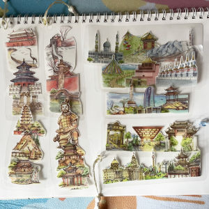 เทปกาวที่เป็นที่รู้จักกันในท้องถิ่นของปักกิ่ง ชางด็อต เยนซู ไหหลำ ยูนนาน ซีบุรินทร์ สำหรับการท่องเที่ยวและบันทึกความทรงจำแบบมือทำ