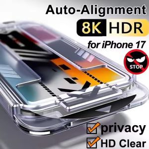 2PCS Anti-Peep Tempered Glass Screen Protector for iPhone 17 Pro Max 17Air Privacy Protective Glass Easy Install for iPhone 17Pro