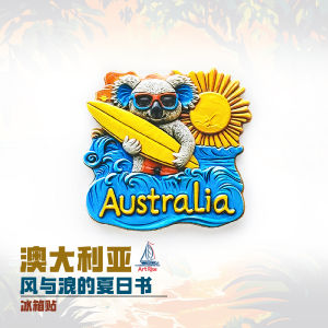 Lưu Niệm Du Lịch Nổi 3D Hình Chú Khỉ Đi Bơi Từ Trung Quốc Đại Lục Trang Trí Nhà Hình Chú Khỉ Dễ Thương