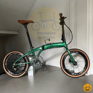 Fnhon Tornado 20” MRT/Bus-Friendly 14 Freebie Lightweight Foldie Bicycle Emerald Green Dahon P8