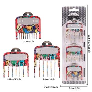 2/3/4PcsตัดผมเกรดสแตนเลสClipperหวีสิ่งที่แนบมาProfessional Hair Trimmerท่องเที่ยวหวีชุดFitตัดผมเครื่องมือ