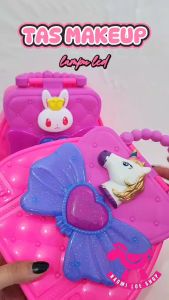TAS UNICORN LED Mainan Anak Perempuan Tas Kosmetik Set Make Up mainan Murah Edukatif