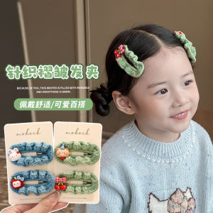 Handcrafted Girls Hair Clips 2025 New Style Korean Side BB Hairpins Versatile Woolen Hair Accessories Childrens Fashion Accessories