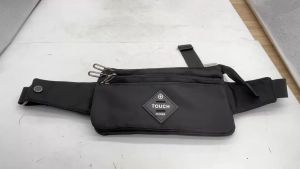 TOUCH กระเป๋าคาดเอว ผ้ากันน้ำ วัสดุแข็งแรง แบ่งช่อง จัดระเบียบสวยงาม - (#5335) Touch กระเป๋าคาดเอว หลากช่อง + ช่องกลาง จัดระเบียบเพิ่ม 3 ช่อง สวยงาม ผ้าดีกันน้ำ สวยแข็งแรง (สีดำ) กระเป๋า คาดเอว กัน น้ำ