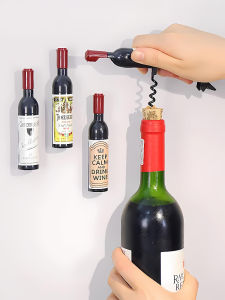 Creative Wine Bottle Opener Multi-Functional Home Use Tool Instantly Turns into a Fridge Magnet Handy Wine Corkscrew
