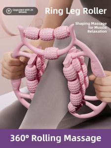 Leg Massager Roller Wheel Slimming Tool Circular Clamp Leg Roller Large and Small Leg Muscle Relaxer Wolf Tooth Stick