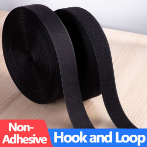 1-25M Sewing Velcros Fastener Tape Non-adhesive Hook and Loop Magic Nylon Fabric Strips for Sew on DIY Accessories 20-50mm