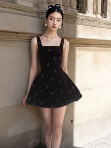 Chic Bow Drill Embellished Luxury Summer Party Dress