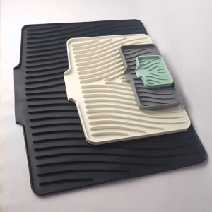 [SG STOCK] Kitchen Sink Sponge Holder Soap Dish Sink Tray Organizer Drain Silicone Soap Sponge Holder